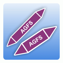 Fliessrichtungspfeil AGFS nach DIN 7396-1