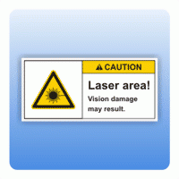 Sicherheitszeichen Laser area (ANSI Z535) Aufkleber