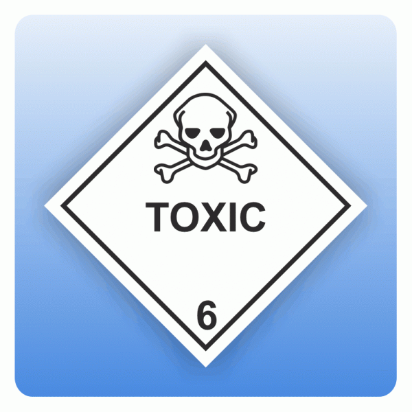 ADR Kennzeichen Gefahrgutklasse 6.1 Toxic