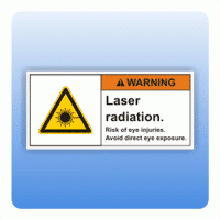 Sicherheitszeichen Laser radiation (ANSI Z535) Aufkleber