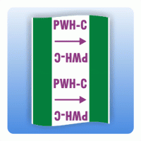 Rohrkennzeichnungsband Wasserversorgungsleitung PWH-C nach DIN 2403