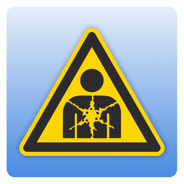 Warnzeichen Warnung vor Gesundheitsgefahr