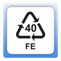 Recycling Code 40 FE (Stahl) Aufkleber