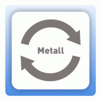 Wertstoffzeichen Pfeile Metall