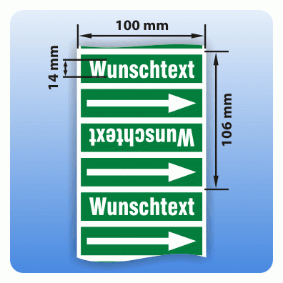 Rohrkennzeichnungsband Gruppe 1: Wasser